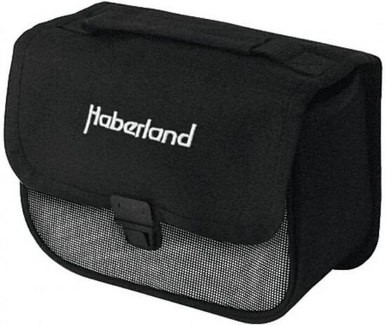 Haberland sacoche de guidon noir argent taille 18x11x15 cm 2 l