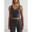 Femme Yoga Soutien-gorge de sport à col en V Bralette Grijs Foncé