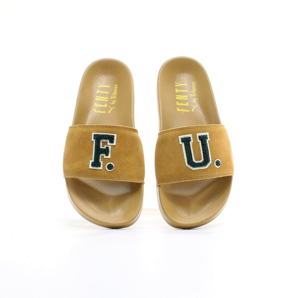 Puma Rihanna Fenty FU Womens Brown Sliders 6/6