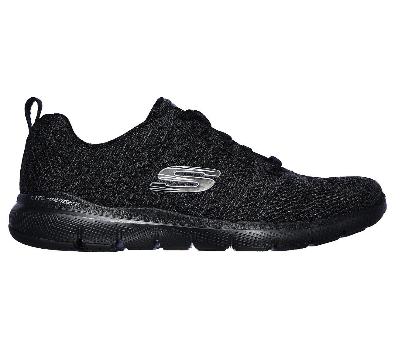 Skechers Sport Womens FLEX APPEAL 3.0 HIGH TIDES Sneakers Frauen Schwarz 5/5