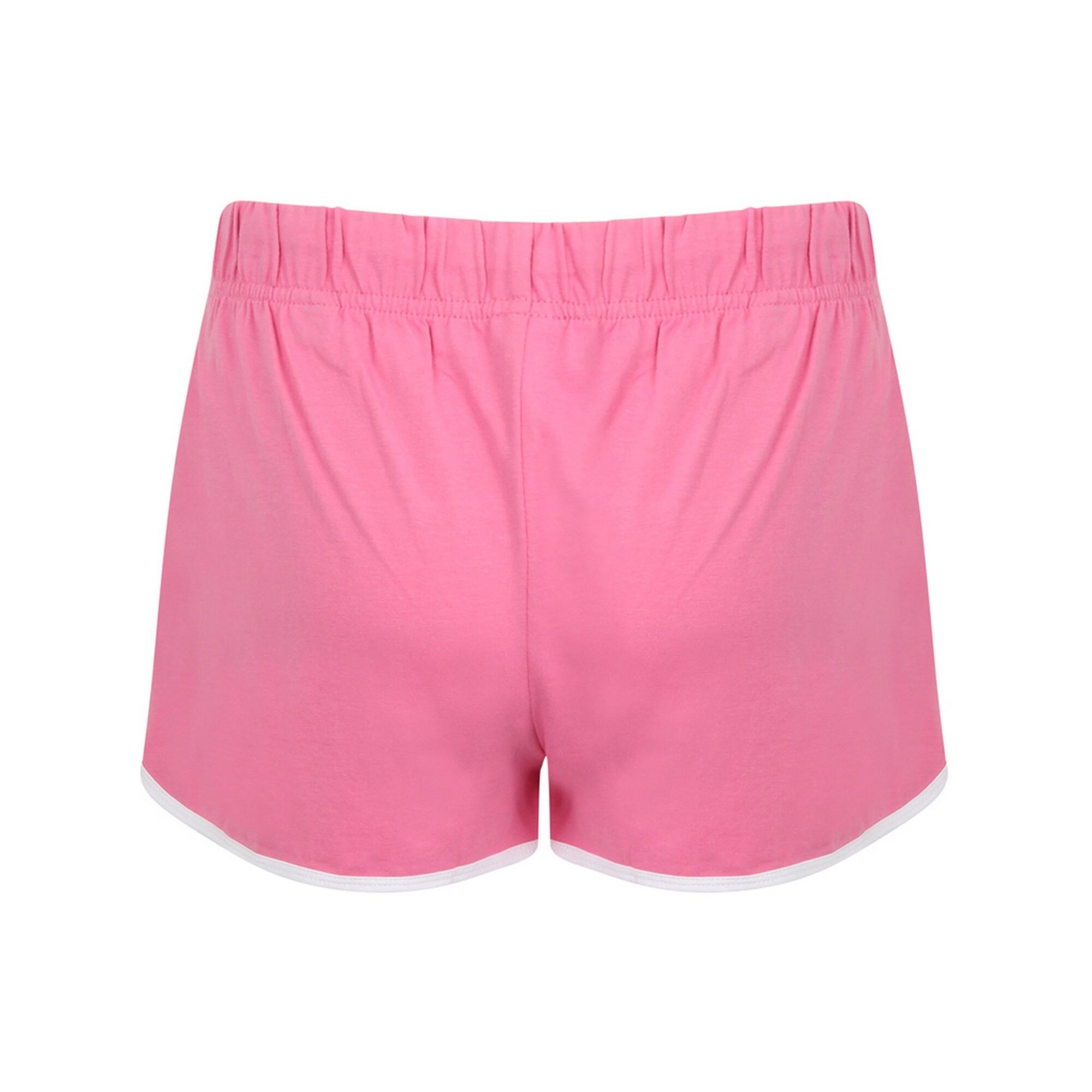 Short Rétro Femme (Rose/blanc) 2/3