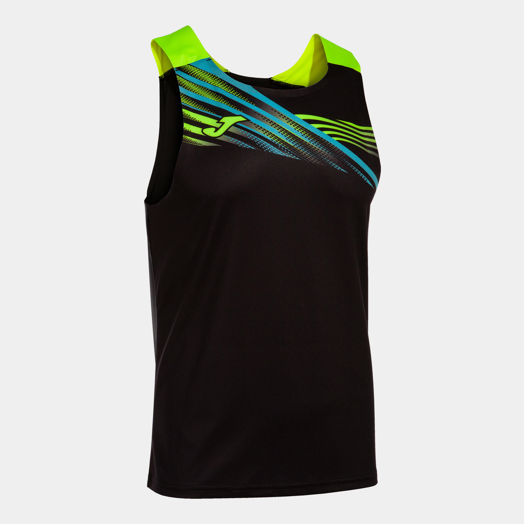 Joma - Débardeur Sans Manches Running Homme Joma Elite X Noir - T-shirt Sans Manche - Bleu|jaune|noir - Decathlon