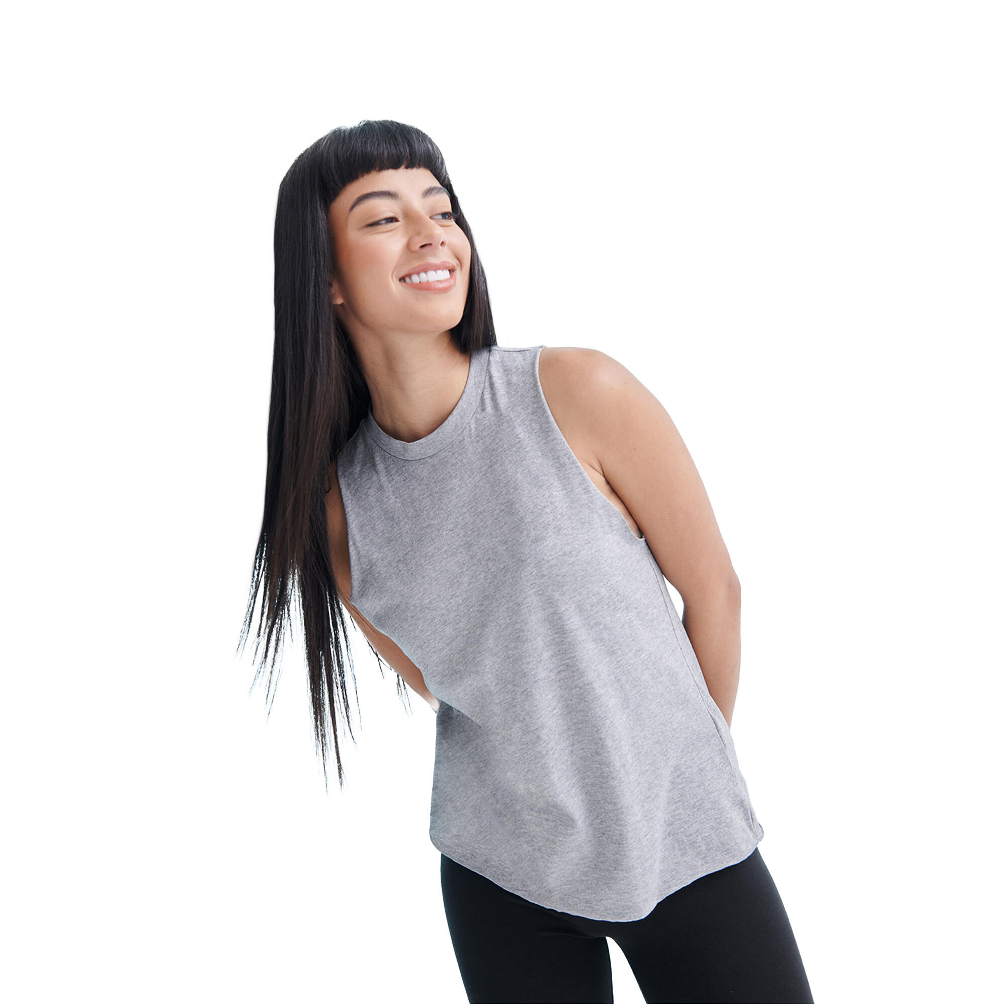 Tshirt Sans Manches Femme (Gris Chiné) 3/3