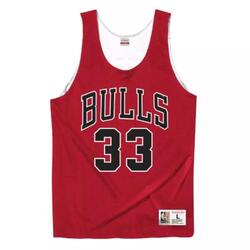 Maillot NBA Réversible Scottie Pippen Chicago Bulls Mitchell & ness Rouge