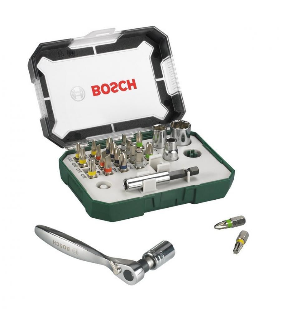Mini set d'embouts et cliquet BOSCH 26 pièces, 19 embouts 2/2