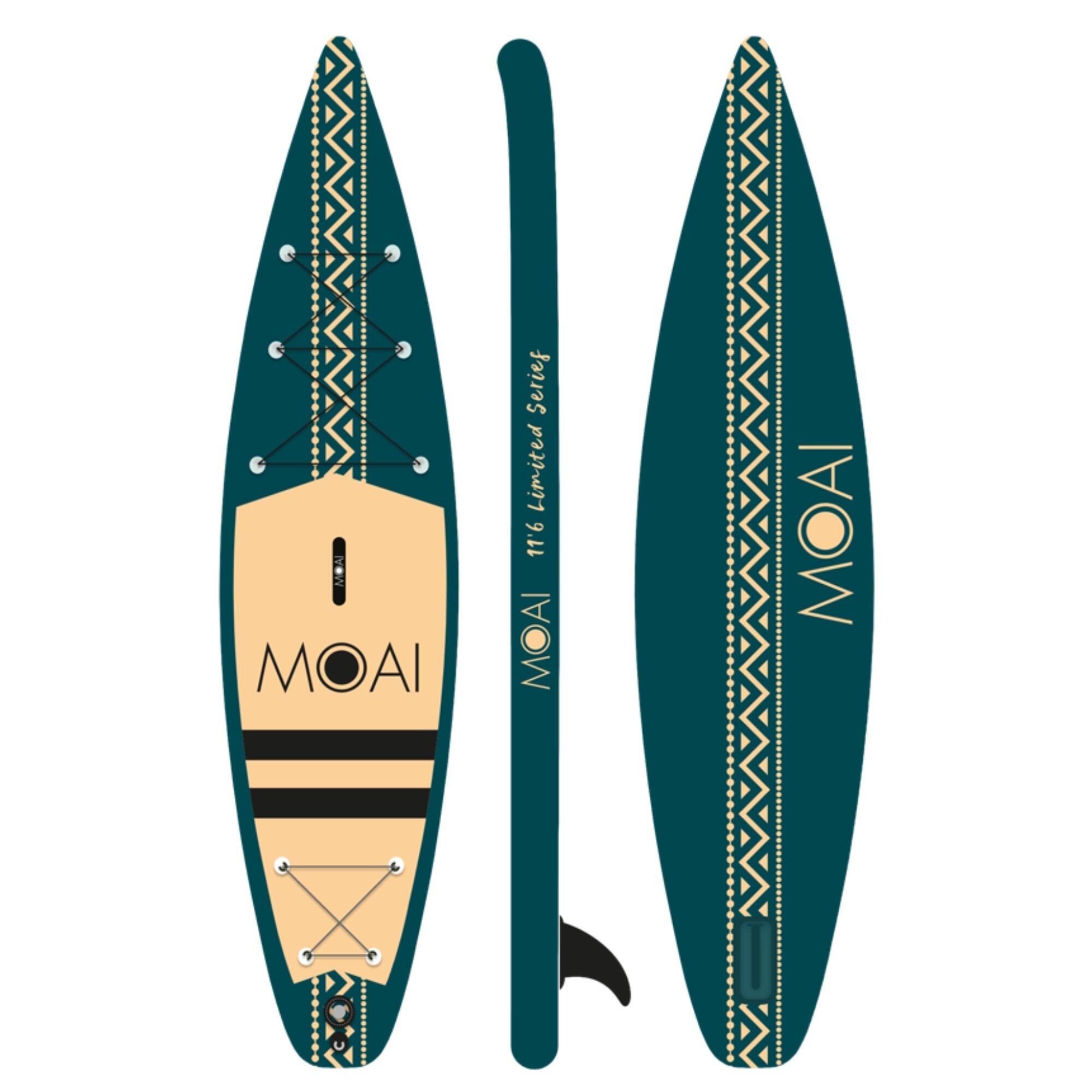 Pompowana deska SUP Moai Touring Ultra Light 11'6 z wiosłem 2/7