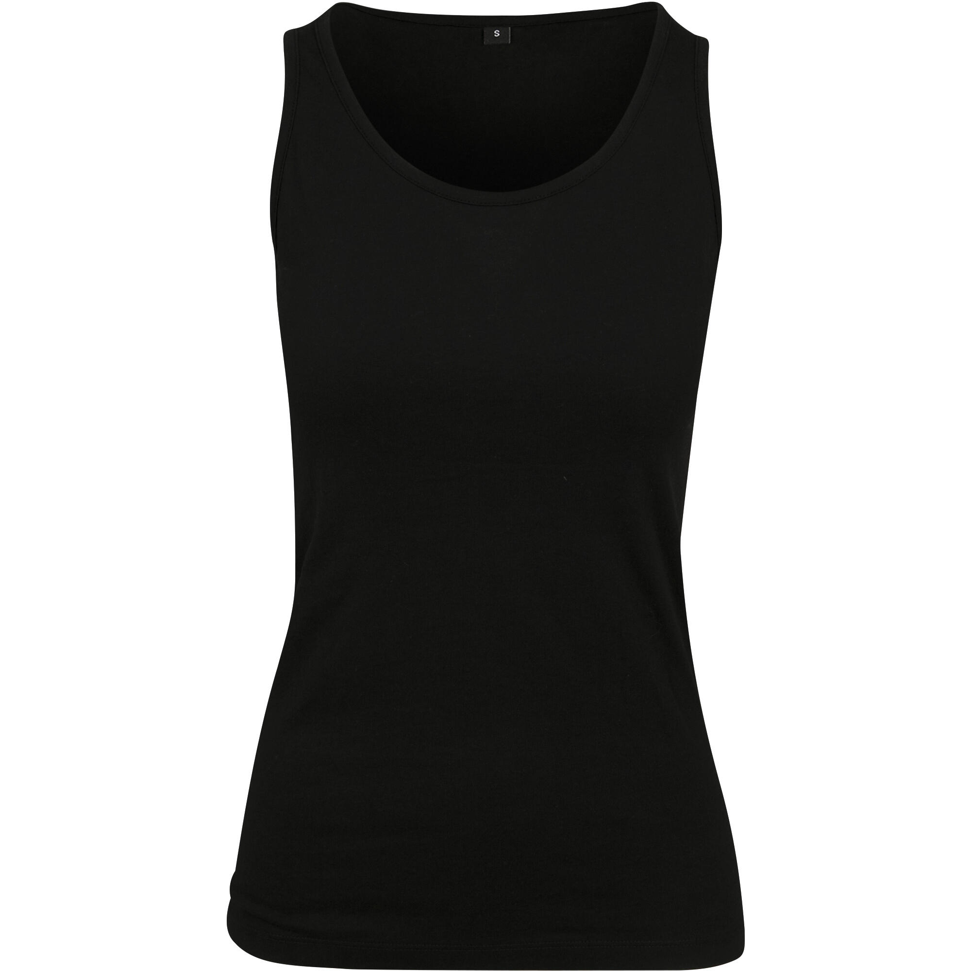 Womens/Ladies Tank Top (Black) 1/2