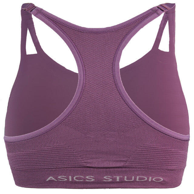 Asics Curve Seamless Womens Lilac Sports Bra 2/3