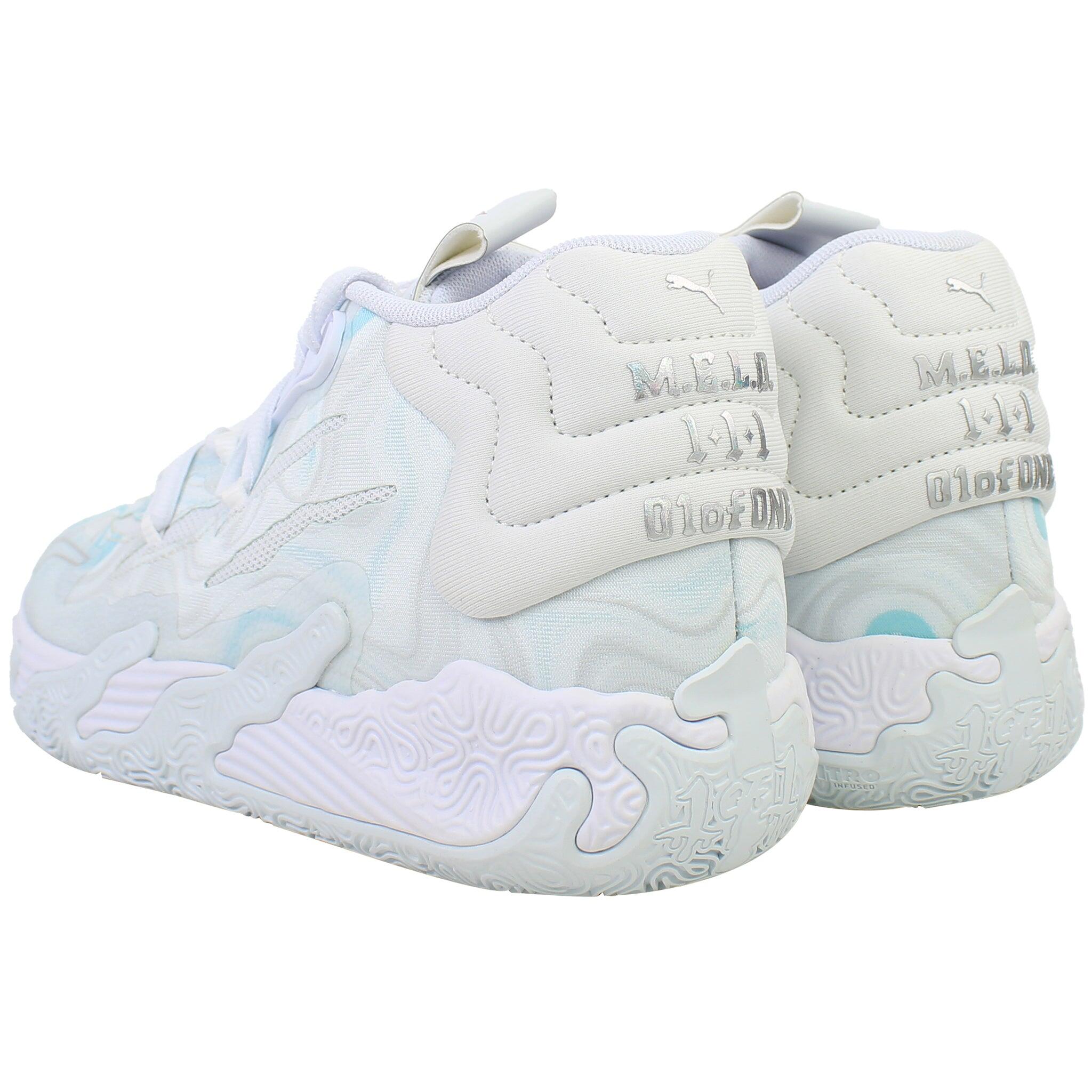 Puma MB.03 Iridescent Mens White Basketball Shoes 2/5