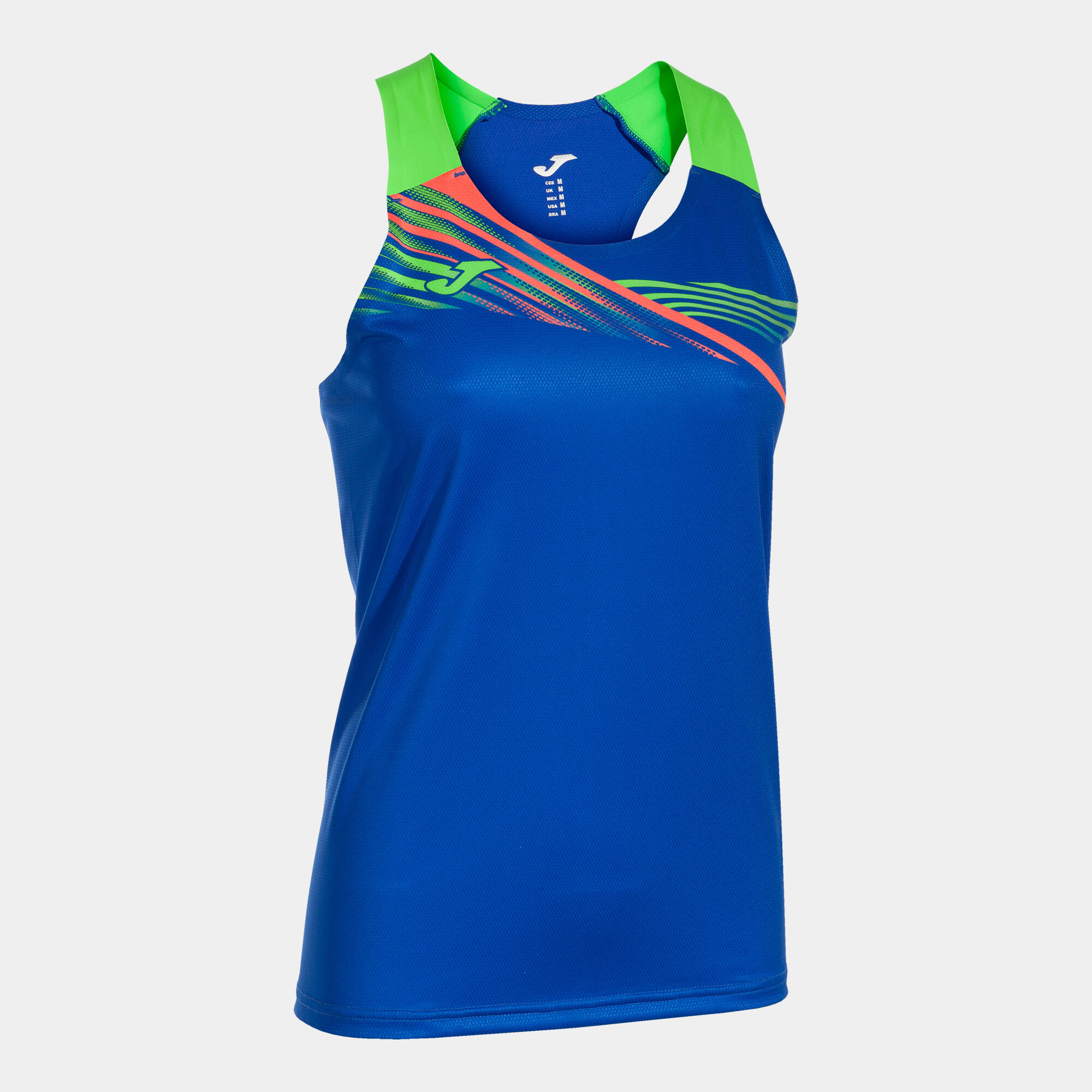 T-shirt de alça running mulher joma elite x azul royal