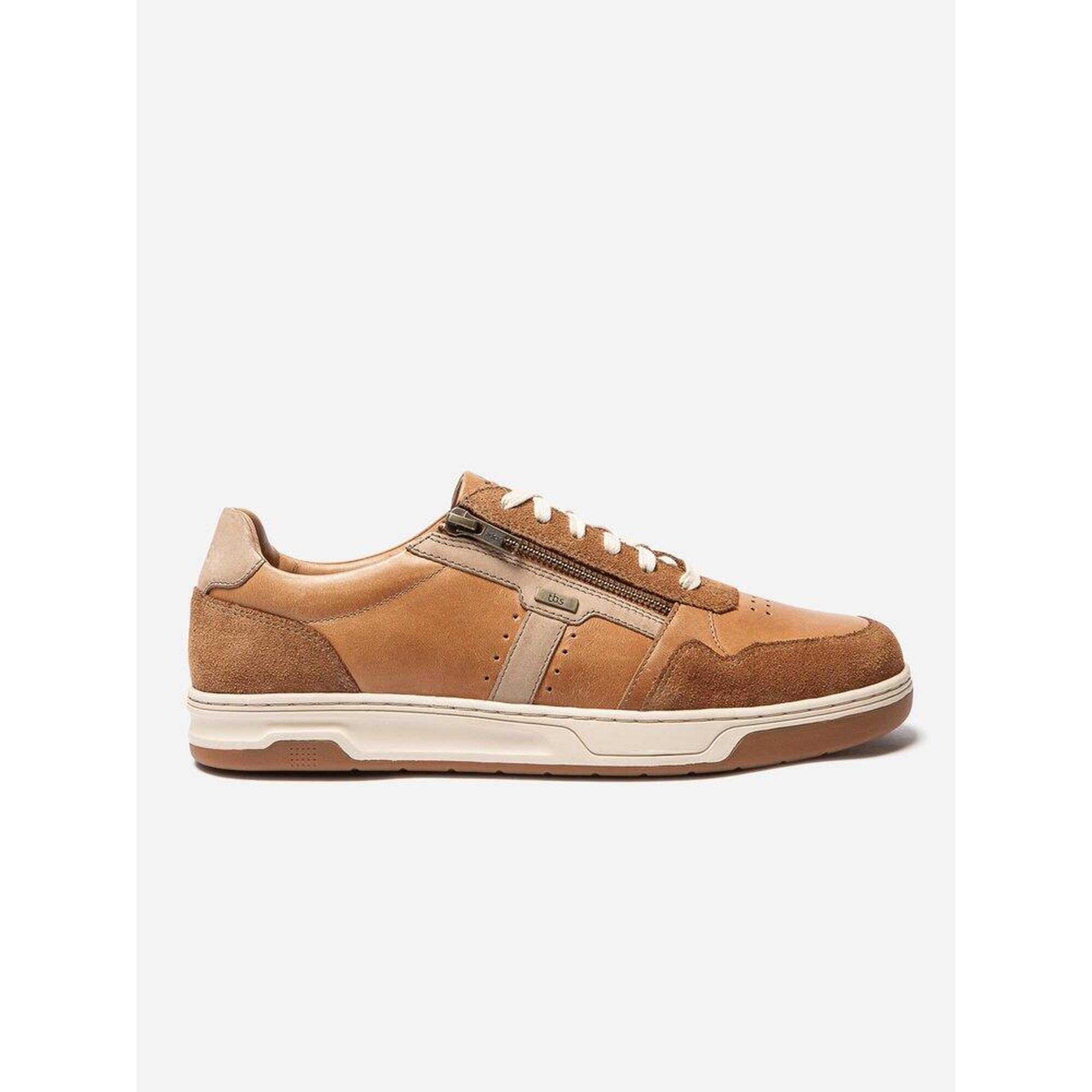 Tbs - Baskets Zippées Homme Theozip Tan - Baskets - Beige|marron - 45 - Decathlon