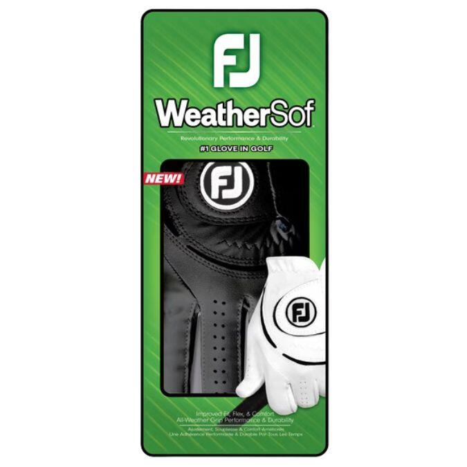 Footjoy Weathersof Handschoen Heren 2024 Zwart 4/4
