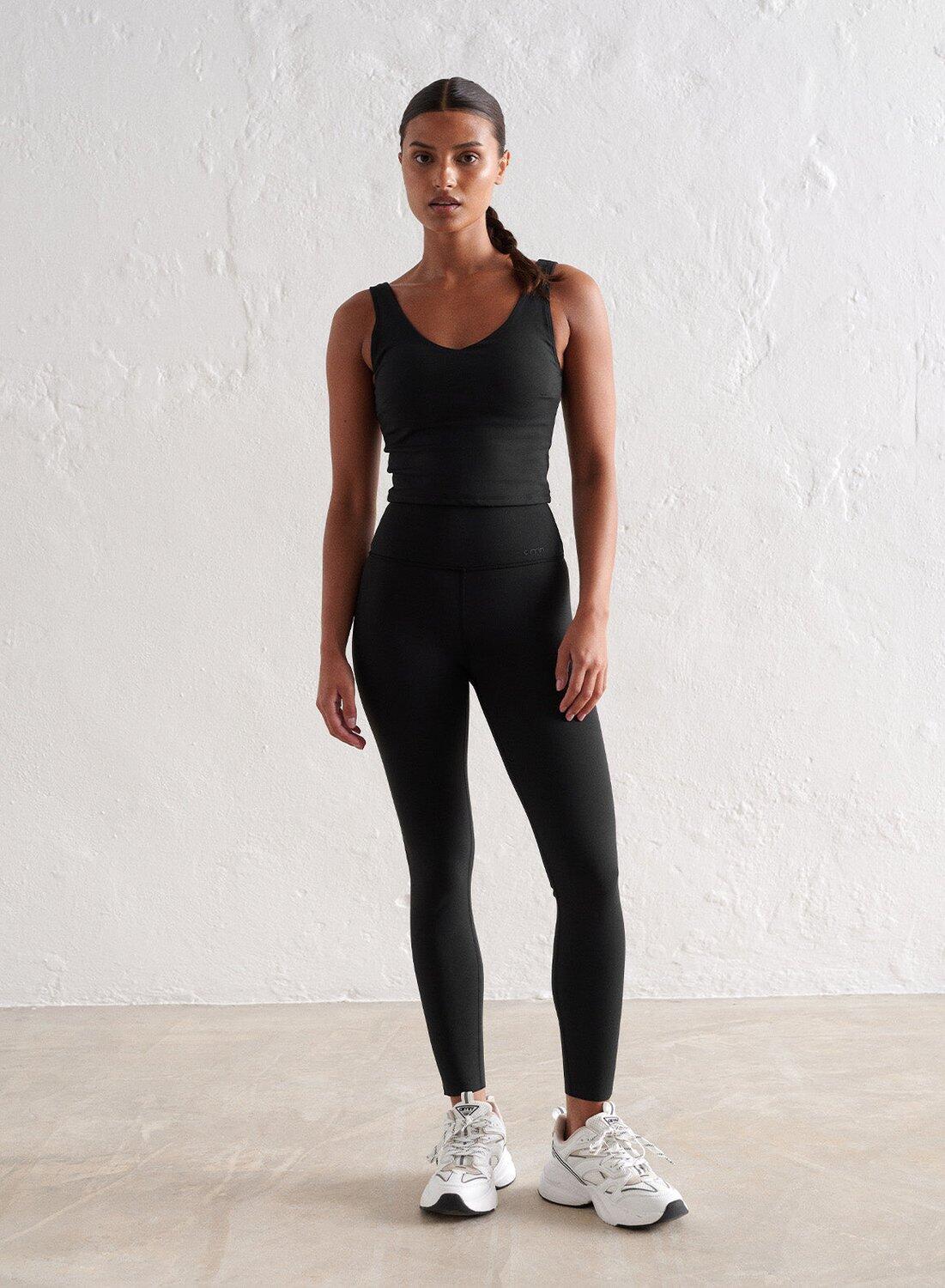 Mujer Leggings Petite Transpirables A Prueba de Sentadillas Negro 4/7