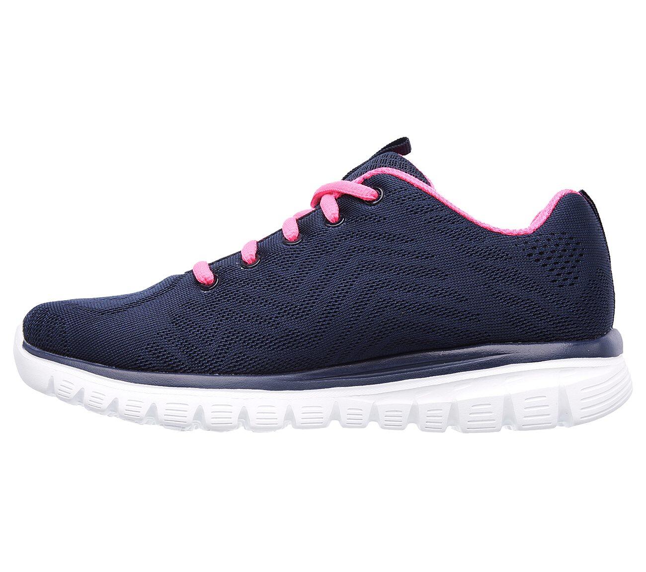 Skechers Sport Womens GRACEFUL GET CONNECTED WIDE FIT Sneakers Frauen 12615 Blau 2/5