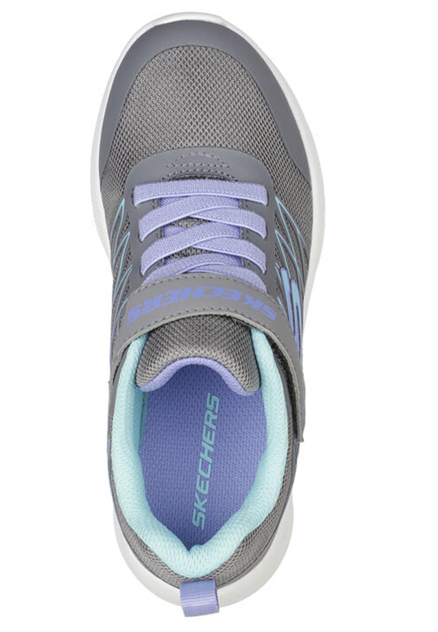 Skechers Girls Microspec Bold Delight Sneakers Kinder Schuhe grau 302468L 3/4