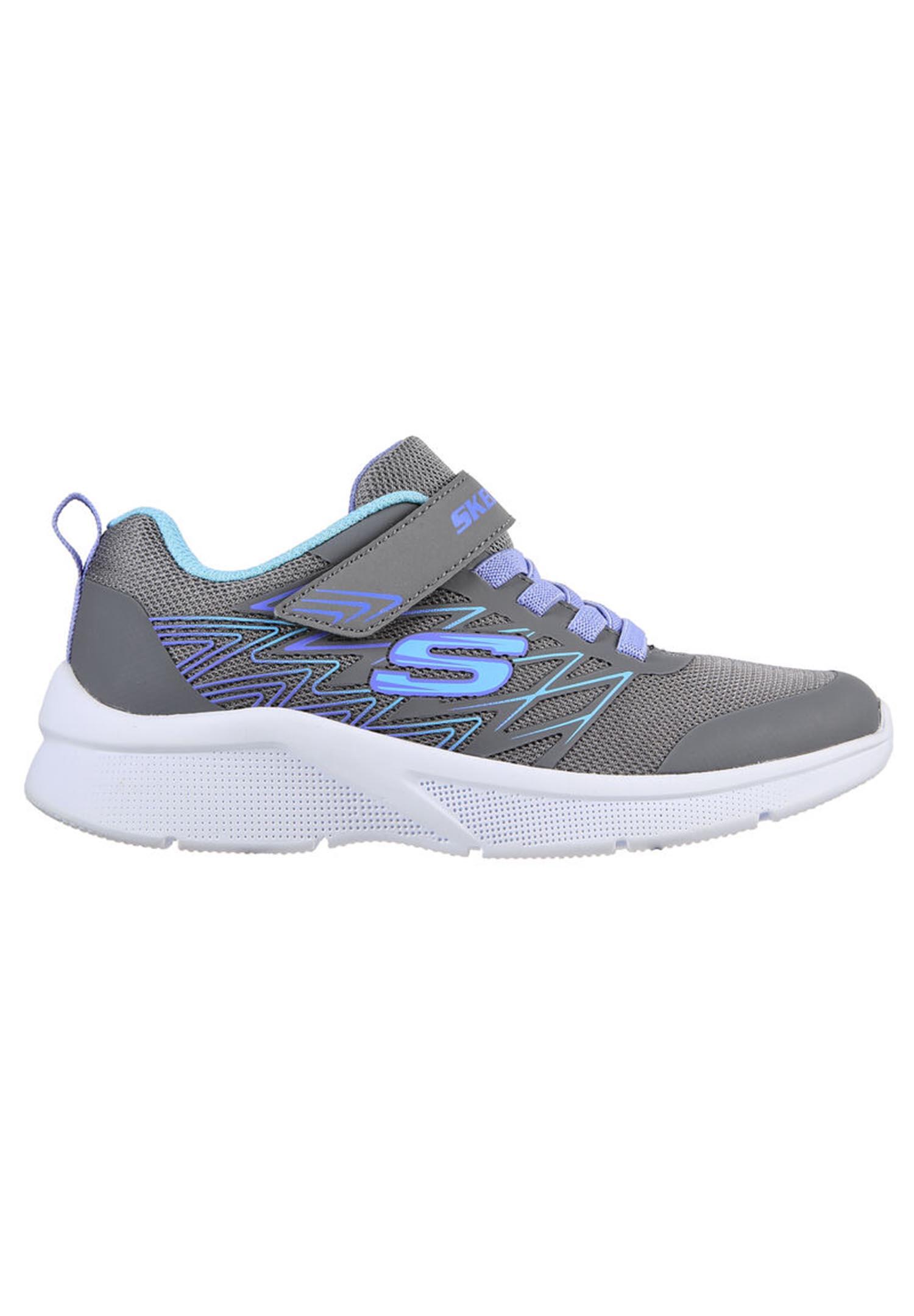 Skechers Girls Microspec Bold Delight Sneakers Kinder Schuhe grau 302468L 2/4