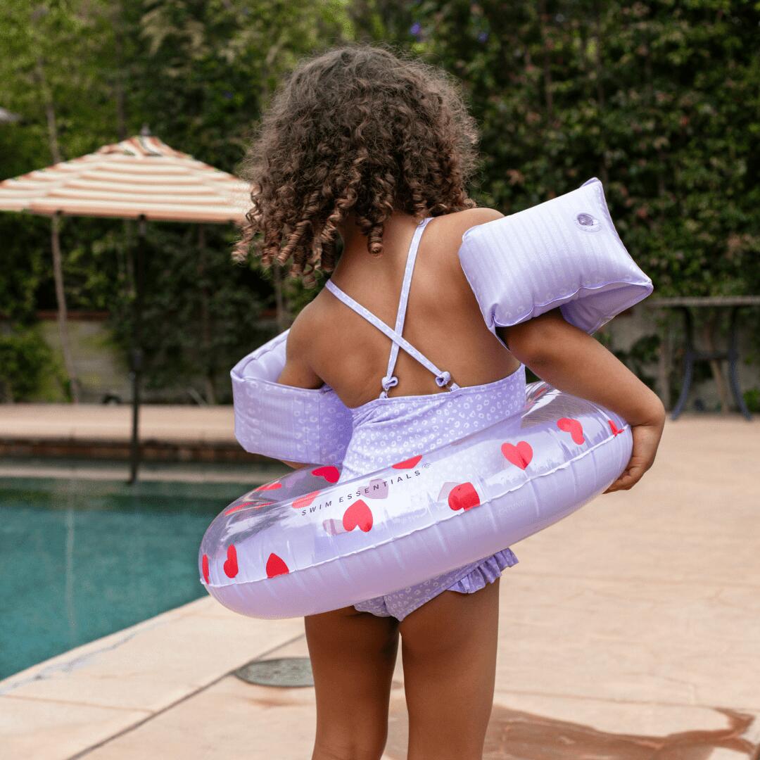 Swim Essentials | Costume Panterato intero bambina anti-UV Lilla 4/4