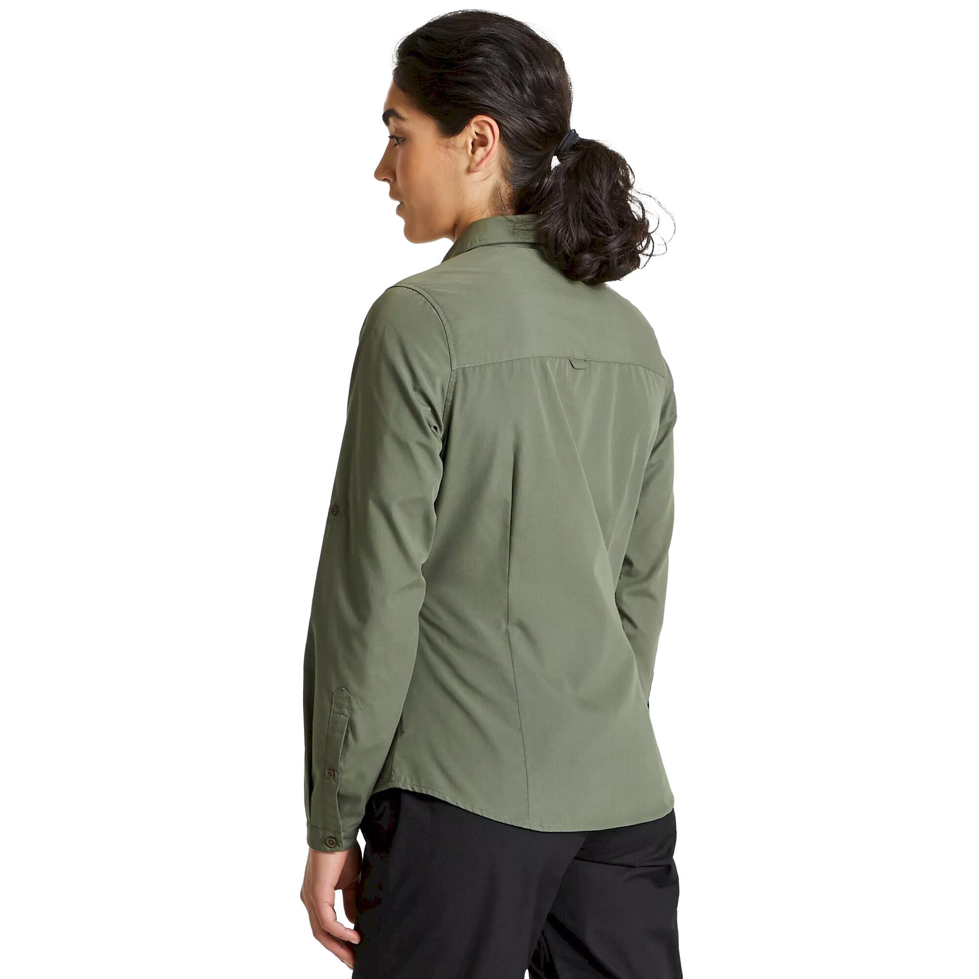 Camicia Manica Lunga Donna Craghoppers Expert Kiwi Verde Cedro Scuro 2/5