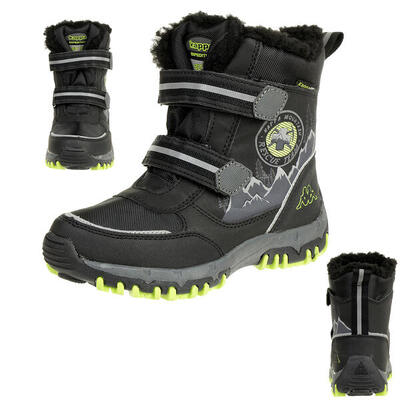 Kappa Rescue Tex K Unisex Kinder Stiefel gefüttert schwarz 260581K