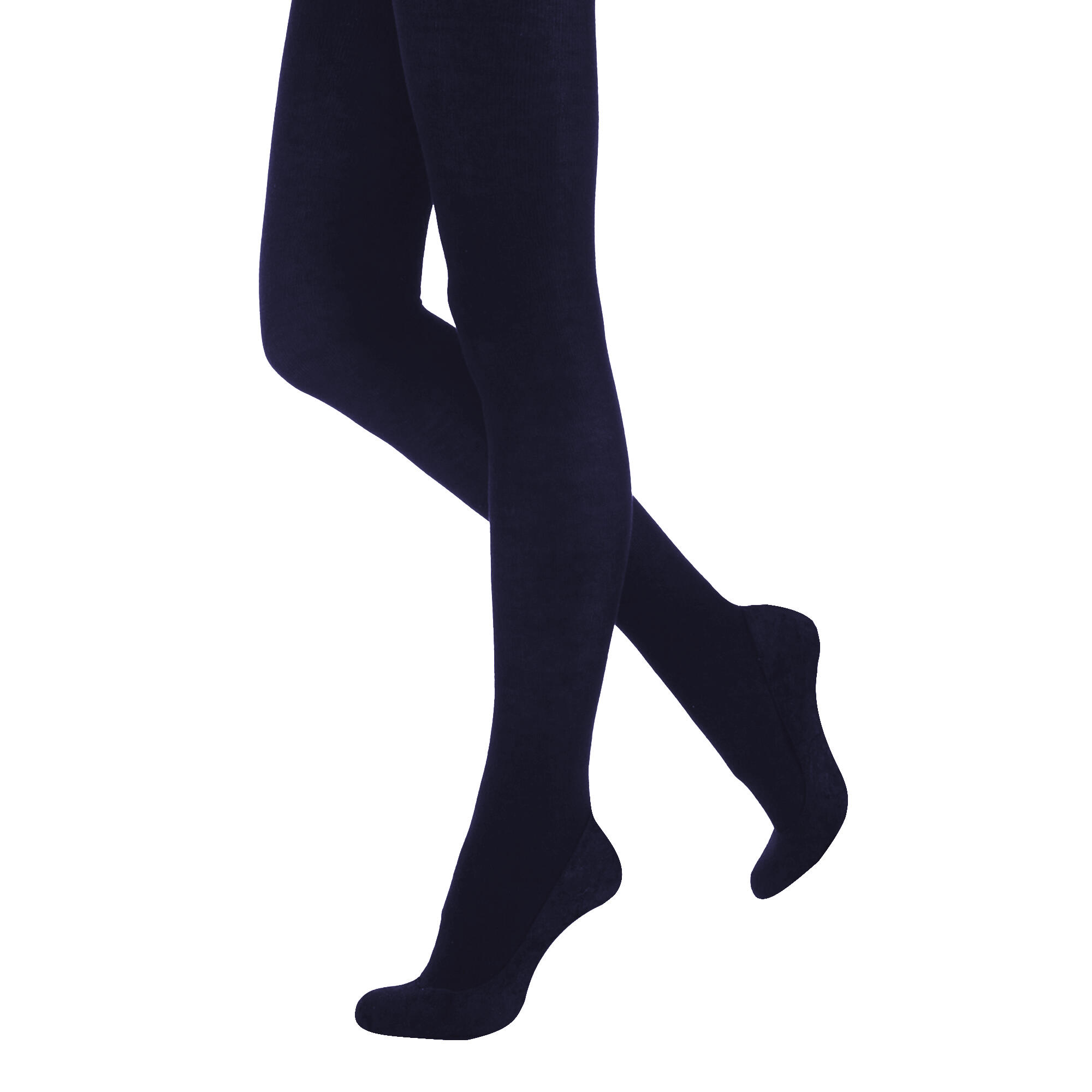 Collant 300 Denari (1 Paio) Donna Silky Blu Navy 2/3