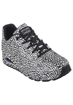 Skechers UNO INFINITE DRIP Sneakers Damen Mädchen 177960 BKW schwarz/weiß
