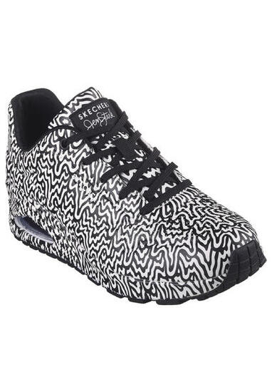 Skechers UNO INFINITE DRIP Sneakers Damen Mädchen 177960 BKW schwarz/weiß