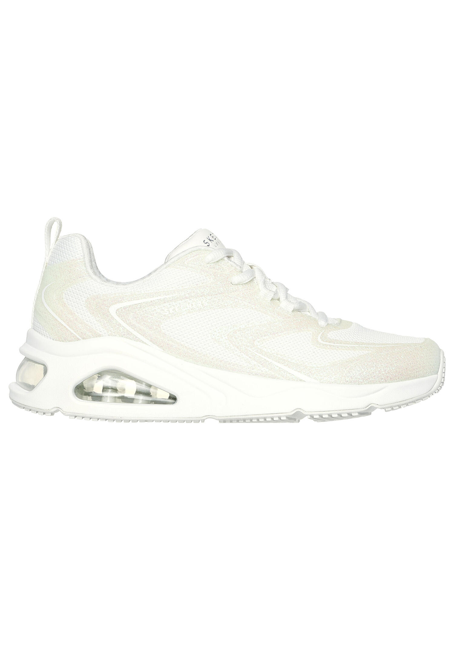 Chaussures Femmes Skechers Tresair Uno Glitairy blanc 2/7