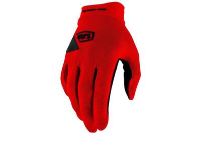 100% Ridecamp Gel Gloves rot M