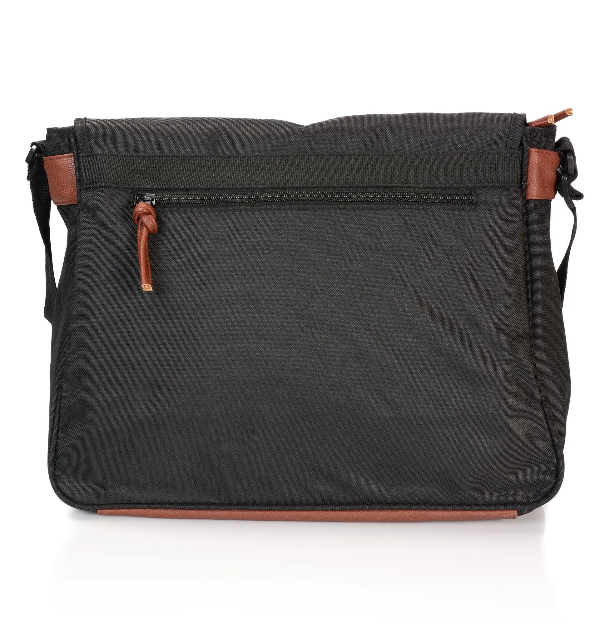 Geanta umar Maya 36x12x29 cm, 300 gr, negru / maro 3/5