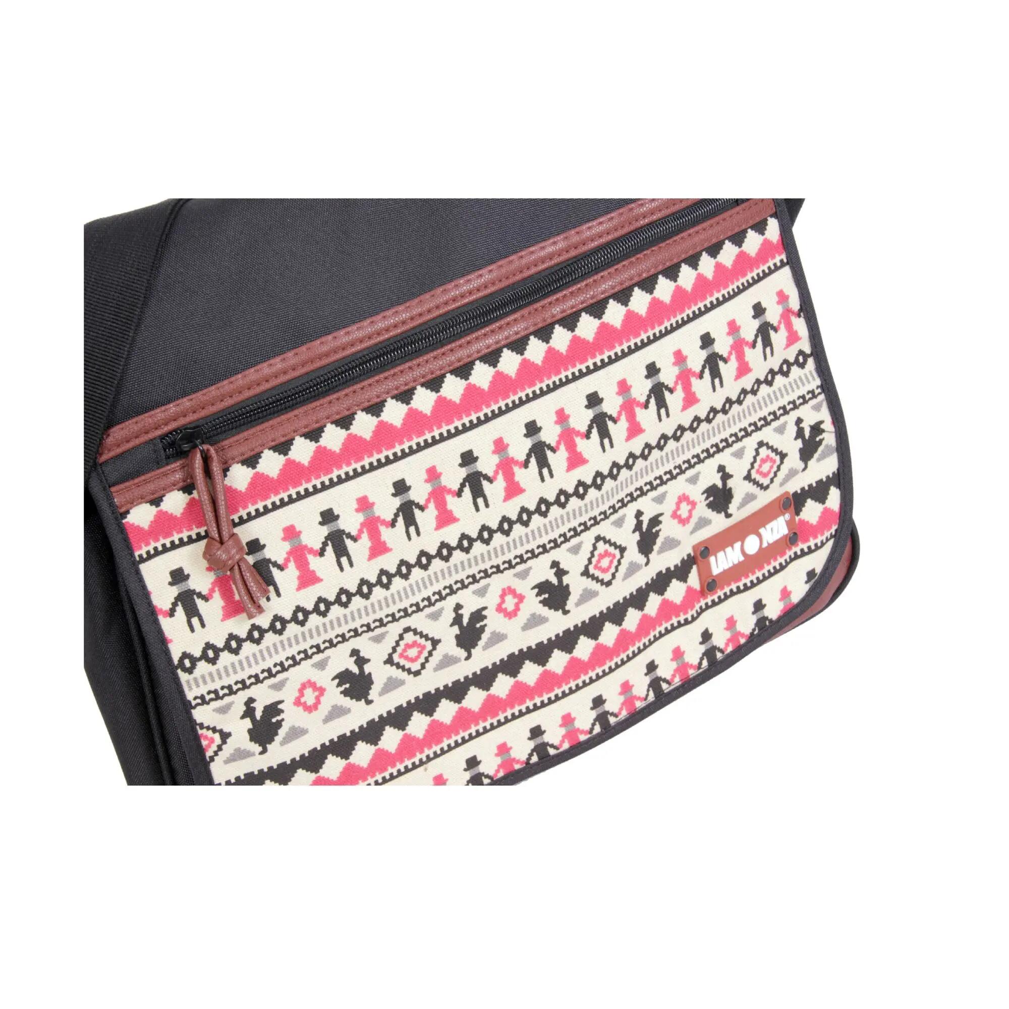 Geanta umar Maya 36x12x29 cm, 300 gr, negru / maro 5/5