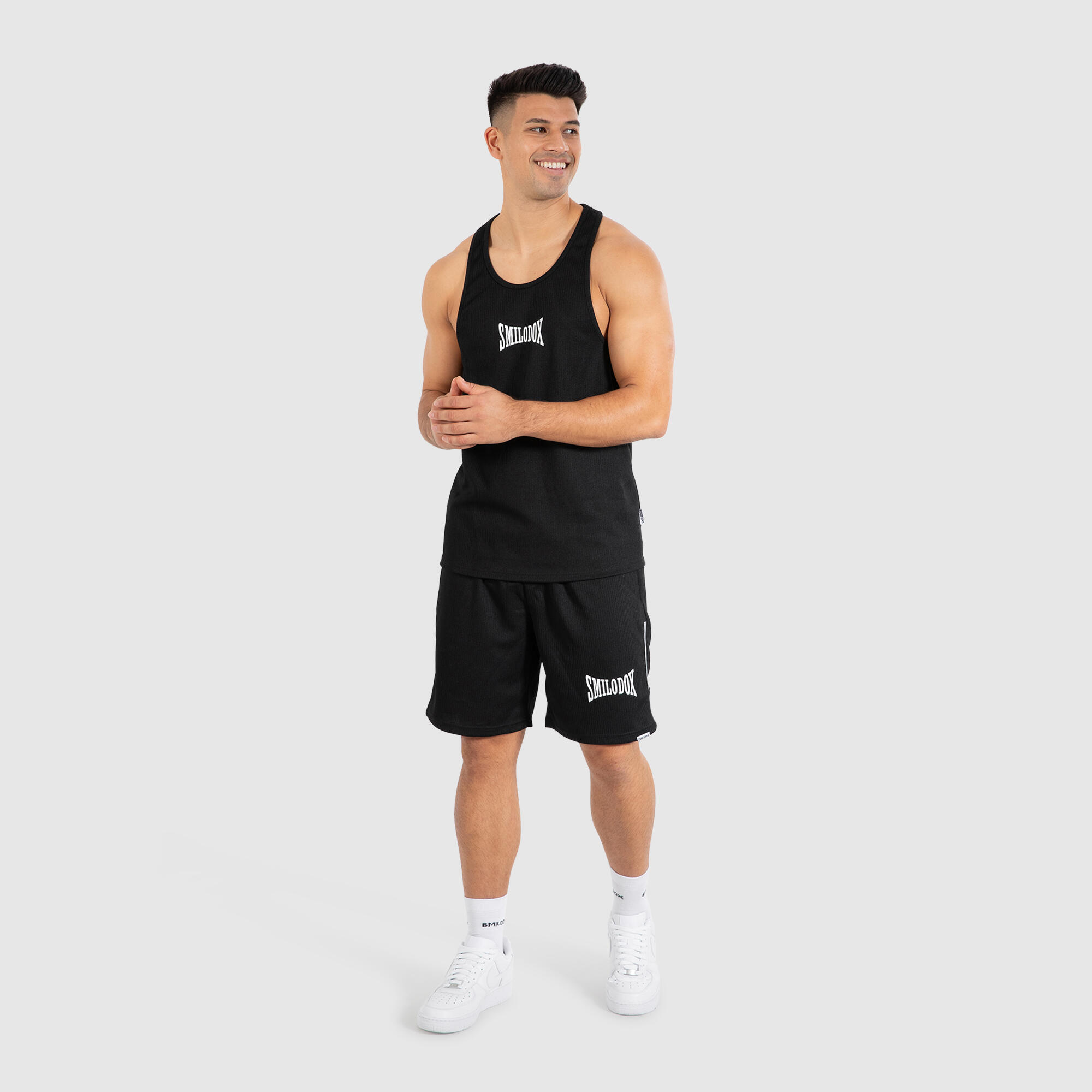 Herren Stringer Top Classic Ripp Schwarz 3/6