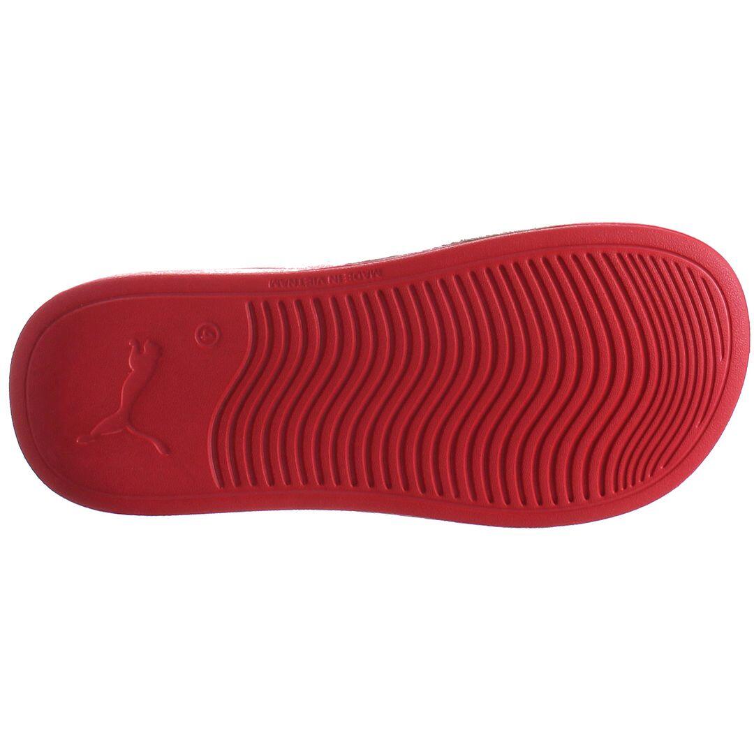Puma Popcat Tokyo Mens White/Red Sliders 4/5