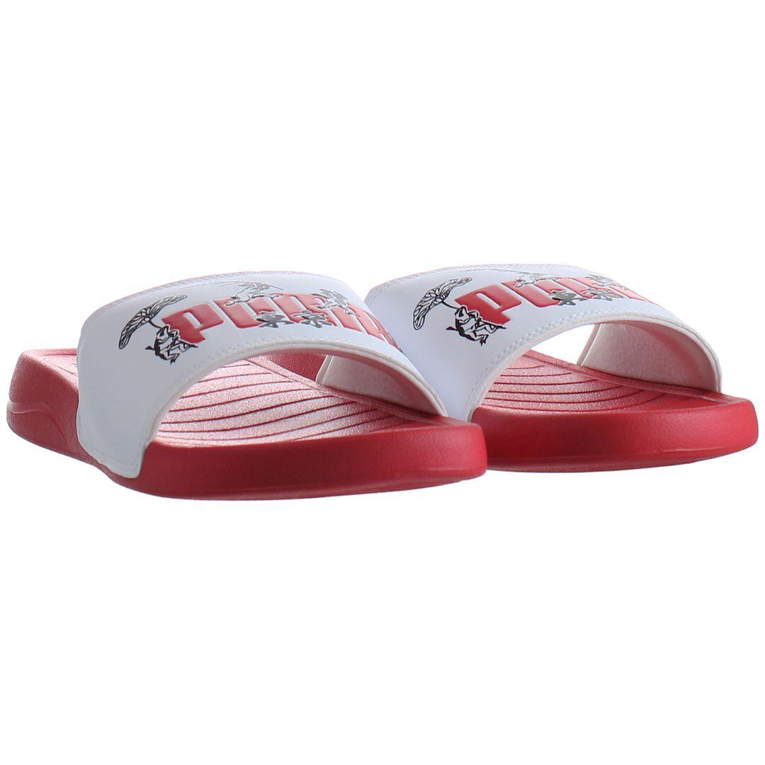 PUMA Puma Popcat Tokyo Mens White/Red Sliders