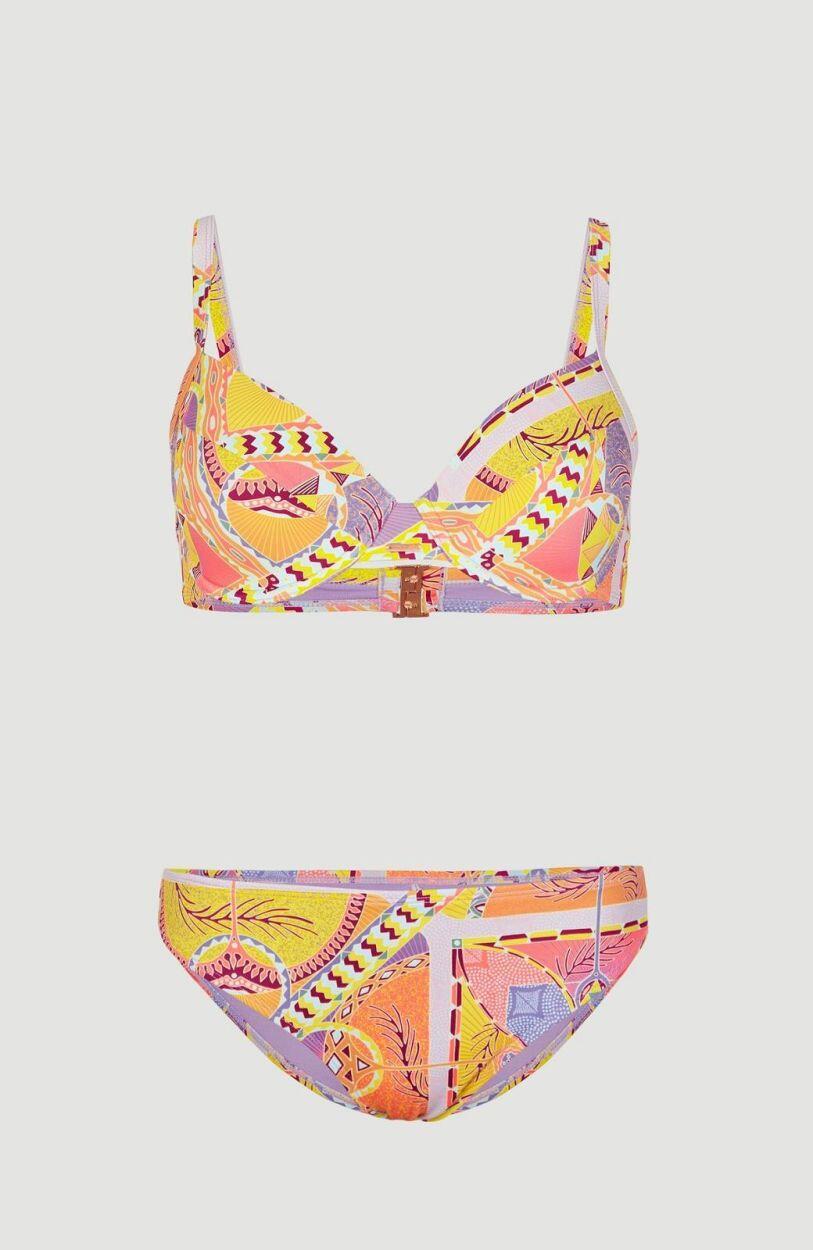 O'NEILL Bikini Sets JULIA WB - RITA BIKINI SET  Femmes Yellow Scarf Print 1/3