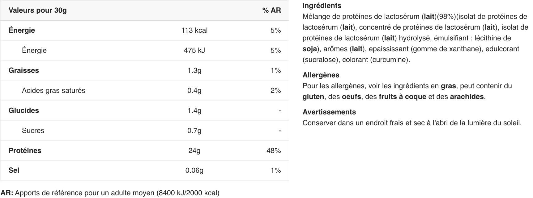 Whey isolate - Gold Standard 100% Whey - Glace à la Vanille 2/6