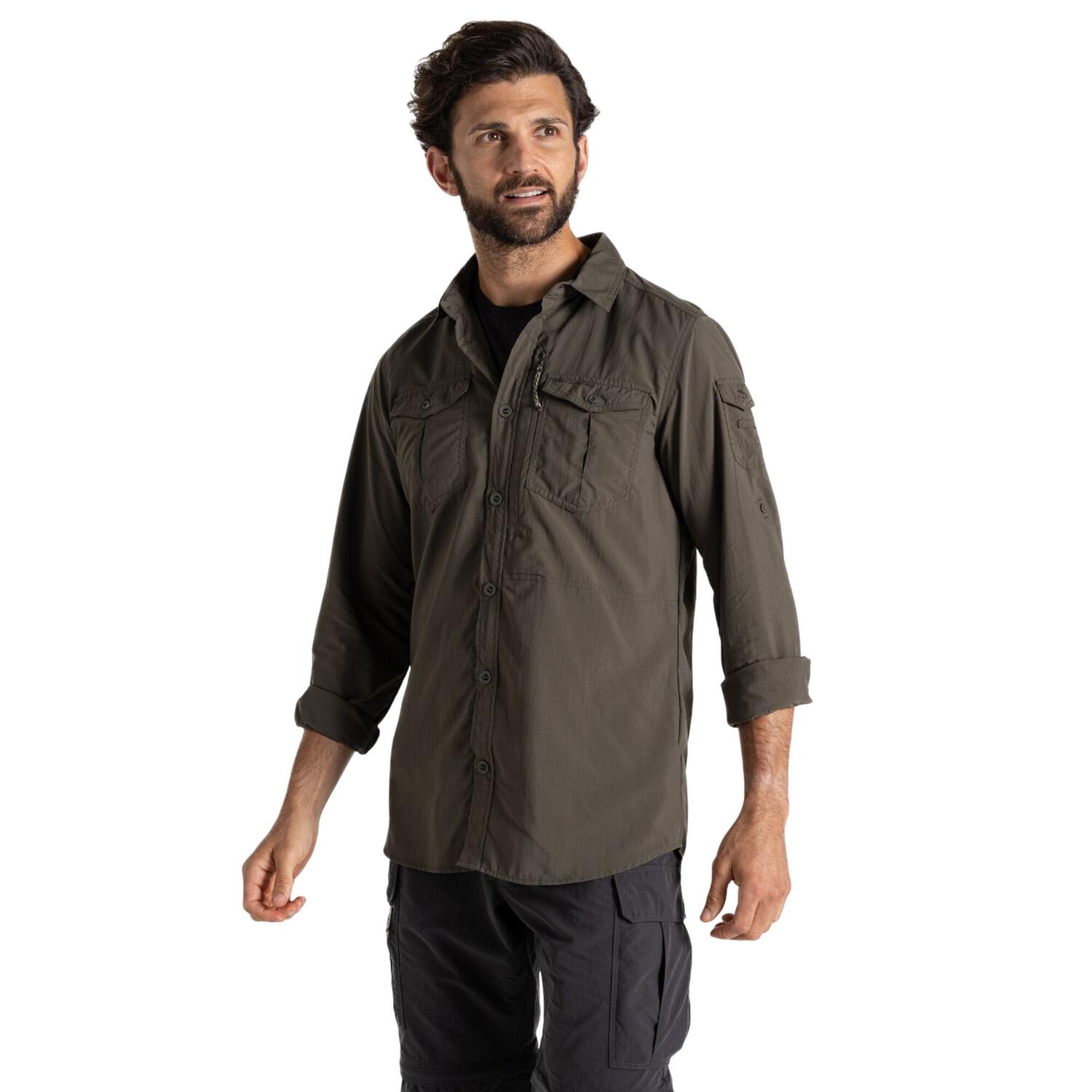 Camicia Manica Lunga Uomo Craghoppers Adventure III Verde Bosco 3/5