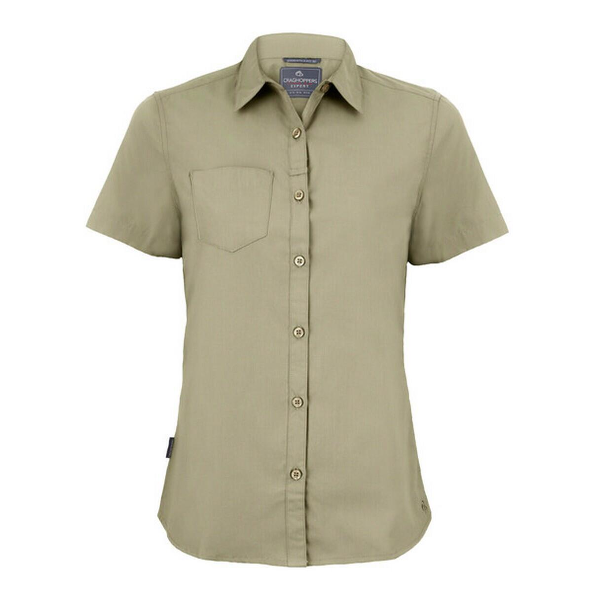 CRAGHOPPERS Camisa de manga curta Kiwi Expert Mulheres/Ladies Pebble