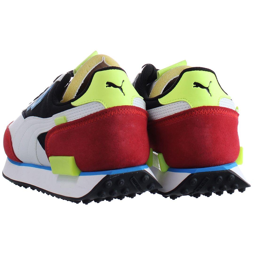 Puma Future Rider Play On Mens White/Red Trainer 2/5
