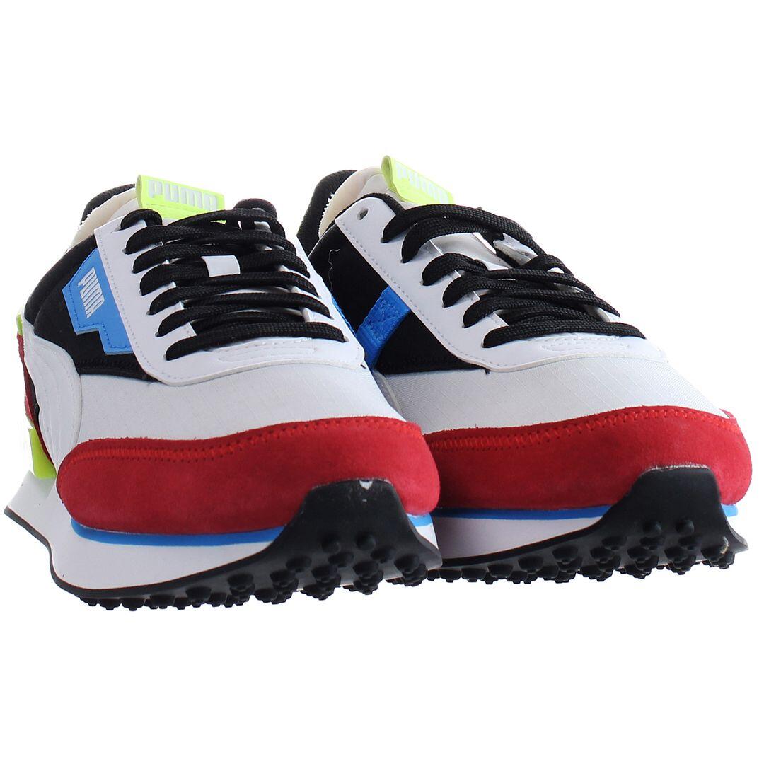 Puma Future Rider Play On Mens White/Red Trainer 1/5