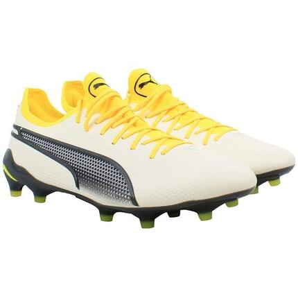 Botas de fútbol Puma King Ultimate FG/AG para hombre en blanco