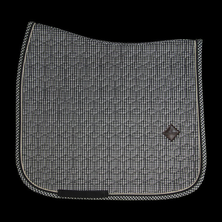 Schabracke Pied-de-Poule dressage beige 2/4