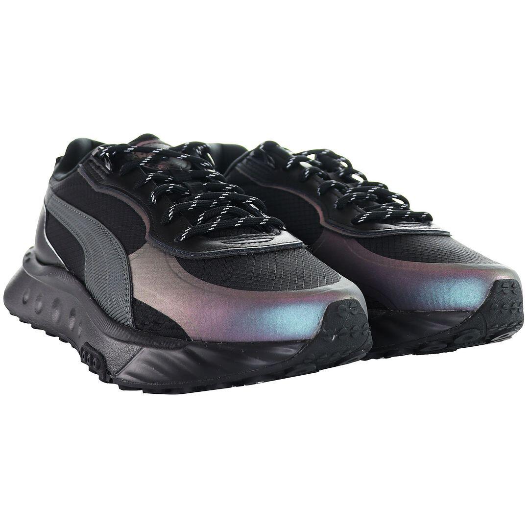 Puma Wild Rider Grip LS Kids Black Trainers | Decathlon