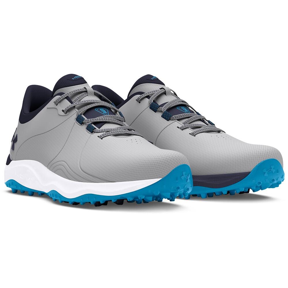Chaussures de golf Homme Under Armour Drive Pro SL Wide Gris Bleu 3/5