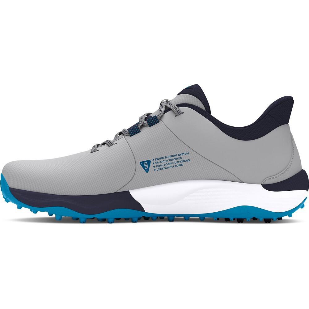 Chaussures de golf Homme Under Armour Drive Pro SL Wide Gris Bleu 2/5