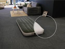 Pack matelas gonflable Downy gonfleur à pied 1 place + Drap housse