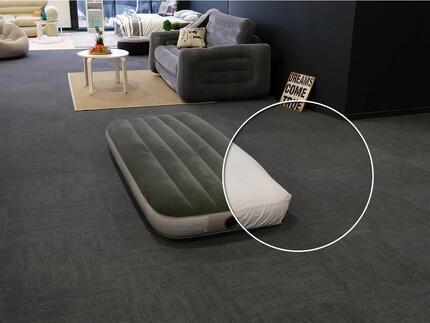 Pack matelas gonflable Downy gonfleur à pied 1 place + Drap housse
