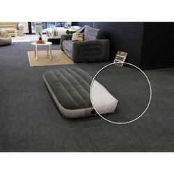 Pack matelas gonflable Downy gonfleur à pied 1 place + Drap housse