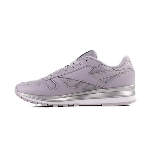 Chaussures Femmes Reebok Cl Lthr gris 2/4