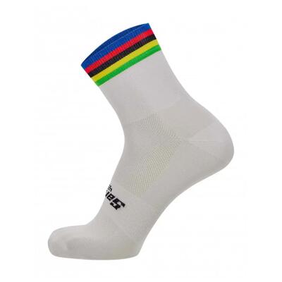 Santini Calzini unisex per i Campionati del Mondo UCI Bianco