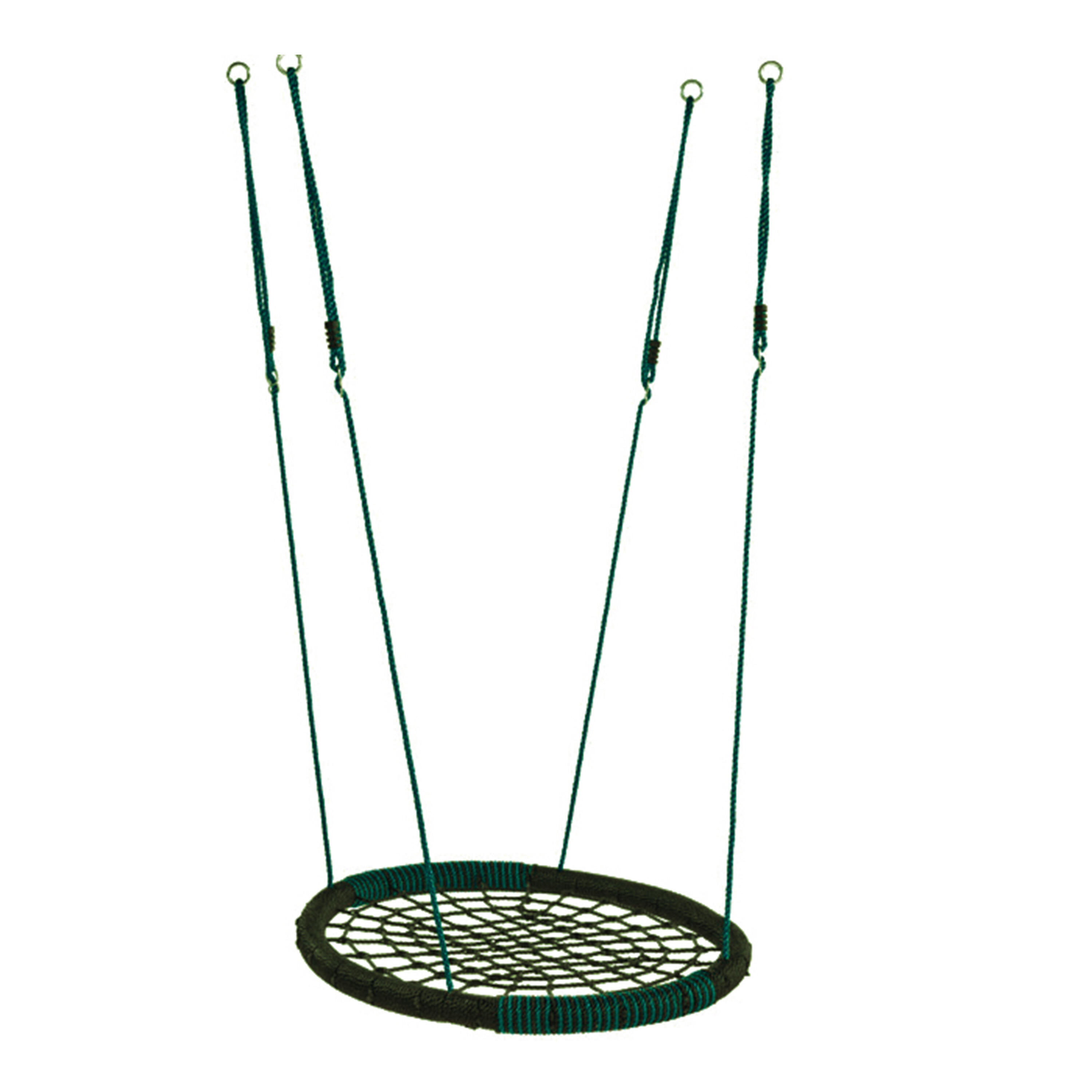 Balançoire Nid d’Oiseau Enfant 100 cm | Balançoire ronde verte 1/4